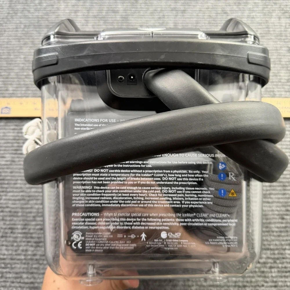 Donjoy Ice Clear 3 Cold Water Pump Main Unit W/ Power Supply, Pad, Hose